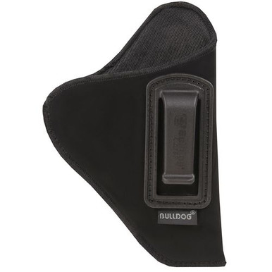 Bulldog DIP20 Deluxe IWB Black Suede Like Belt Clip Fits Glock 42/43/Ruger LC9/2-3" Barrel Right Hand