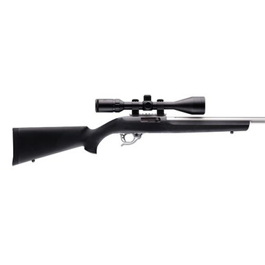 Hogue 22000 OverMolded  Rifle Stock Ruger 10/22 with Standard Barrel Diameter Rubber Black