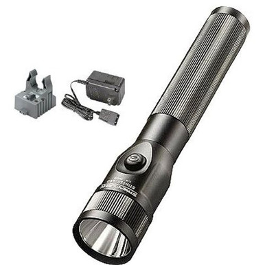Streamlight 75711 Stinger LED 425/200/100 Lumens C4 LED Aluminum Black 3 Cell Sub-C NiCd 3.6V with 120V AC Smart Charger