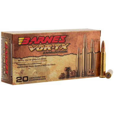 Barnes 21520 VOR-TX Rifle 223 Rem 55 gr, Barnes TSX Flat Base (TSXFB) Rifle Ammo
