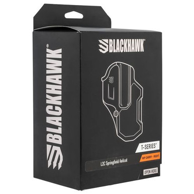 Blackhawk 410713BKR T-Series L2C Black Matte Polymer OWB Springfield Hellcat Right Hand