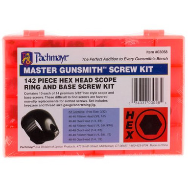 Lyman 03058 Masrer Gunsmith Hex Head Ring and Base Screw Kit