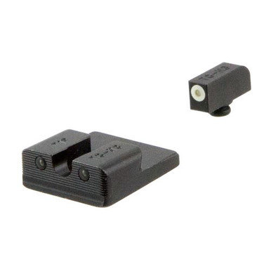 Truglo TG231T2W Tritium Pro Night Sights Taurus Mil/Slim Green Tritium w/White Outline Front Green Rear Black