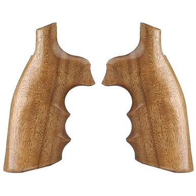 Hogue 10200 Fancy Hardwood with Finger Grooves 
Grip S&amp;W K/L Frame w/Square Butt Goncalo Alves Hardwood Brown