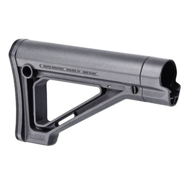 Magpul MOE Carbine Stock Fixed - Stealth Gray Synthetic for AR-15, M16, M4 with Mil-Spec Tube - MAG480-GRY