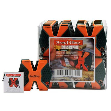 Accusharp 335CD SharpNEasy 2Step Sharpener Ceramic Stone Fine/Coarse 24Pk Orange