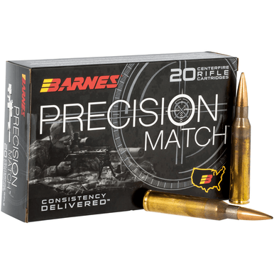 Barnes Bullets 30728 Precision Match  338 Lapua Mag 300 gr OTM Boat Tail 20 Bx/ 10 Cs