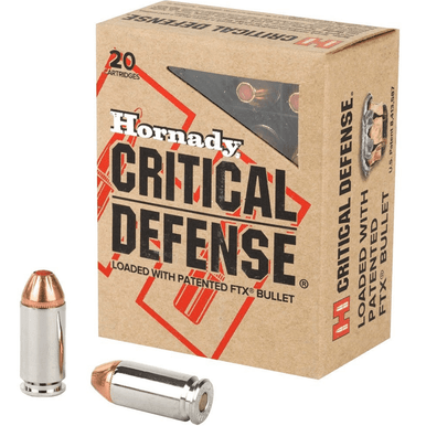 Hornady 91340 Critical Defense 40 S&W 165 gr Hornady Flex Tip eXpanding 20 Per Box