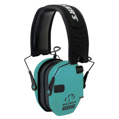 Walkers GWPRSEMLTL Razor Slim Electronic Earmuff 23 dB Light Teal