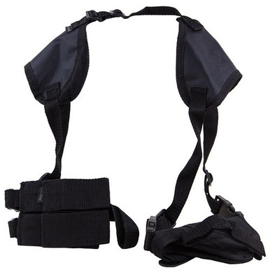 Bulldog WSHD3 Deluxe Shoulder Harness Black Nylon Harness Fits S&W M&P Compact/Taurus Millennium/2.50-3.75" Barrel Ambidextrous