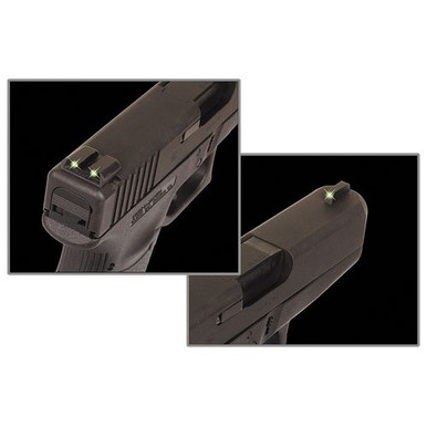 Truglo TG231MP Brite-Site Tritium Night Sights S&amp;W M&amp;P Green Tritium Front/Rear Black