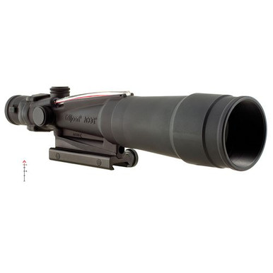 Trijicon 100173 ACOG  5.5x 50mm Obj 18.4 ft @ 100 yds FOV Black Matte Finish Illuminated Chevron 223 BAC Red