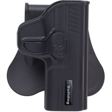 Bulldog RRSWMPS Rapid Release Holster w/Paddle OWB Black Polymer Fits S&W M&P Shield Right Hand