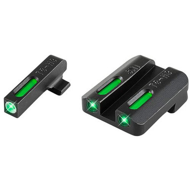 Truglo TG13SM1A Brite-Site TFX Day/Night Sights 
Steyr Tritium/Fiber Optic Green w/White Outline Front Green Rear Black