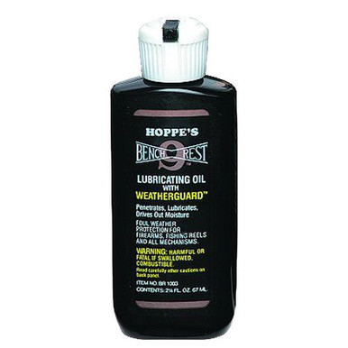 Hoppes BR1003 Bench Rest Lubricating Oil with Weatherguard 2.50 oz Squeeze Bottle 10 Pack