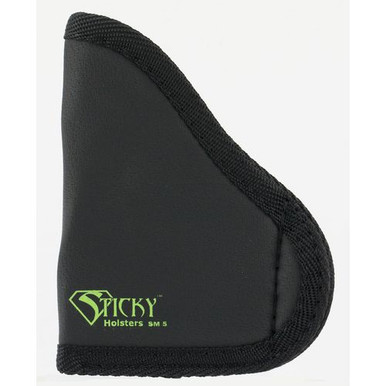 Sticky Holsters SM5MODLAS SM-5  Glock 42 with Laser Latex Free Synthetic Rubber Black w/Green Logo