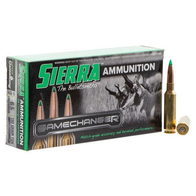 Sierra A433005 GameChanger  6.5 Creedmoor 130 gr Tipped GameKing 20 Bx/ 10 Cs