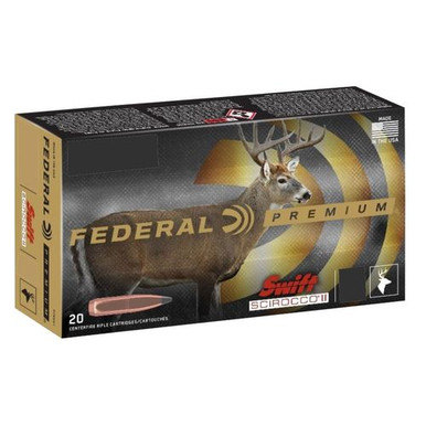 Federal P270SS1 Premium  270 Win 130 gr Swift Scirocco II 20 Bx/ 10 Cs