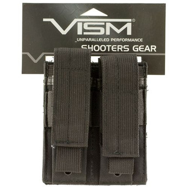 NCStar CVP2P2931B Double Mag Pouch  Double Stack Nylon Black