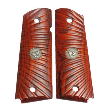 Wilson Combat 351MFS Side Panel Grips Full Size Starburst Cocobolo