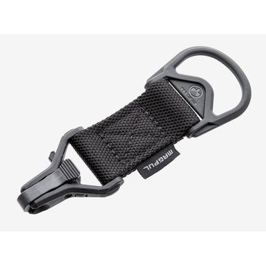 Magpul MAG516-BLK MS1/MS3 Sling Adapter made of Steel with Black Melonite Finish, Polymer Hardware, Nylon 1.25" Webbing & Two to One-Point Design for AR-15, M4 & M16