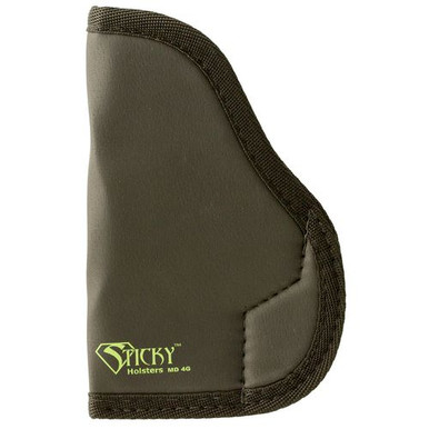 Sticky Holsters LG6S LG-6S  Compact/Med Auto Latex Free Synthetic Rubber Black w/Green Logo