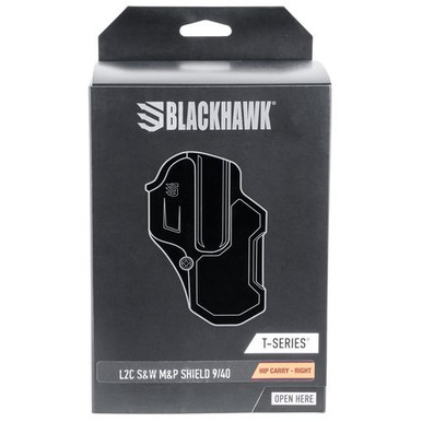 Blackhawk 410759BKR T-Series L2C Black Matte Polymer OWB S&amp;W M&amp;P Shield 9,40 Right Hand