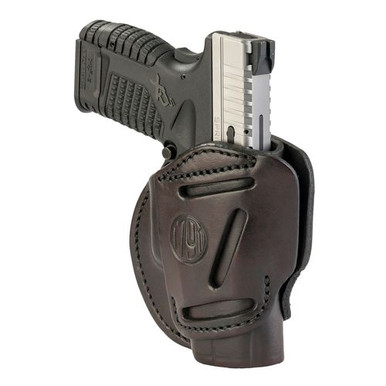 1791 Gunleather 3WH4SBRA 3 Way  Signature Brown Leather OWB Sprgfld XDs/Taurus G2c Ambidextrous Hand