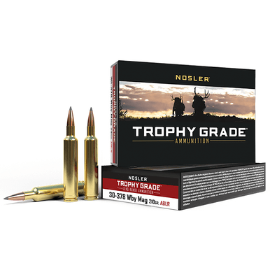 Nosler 60133 Trophy Grade Long Range 30-378 Wthby Mag 210 gr AccuBond Long Range 20 Bx/ 10 Cs