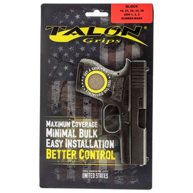 Talon Grips 104M Adhesive Grip  fits Glock 19/23/25/32/38 Gen3 Moss Textured Rubber