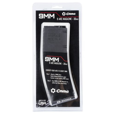 CMMG 94AFC43 9 AR Conversion Mag  9mm Luger AR-15 30rd Black Detachable