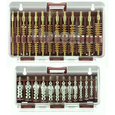 Tipton 444777 Ultra Jag Best Bore Brush Set with Hinged Box .17 - .45 Cal 26 Pieces 1 Set