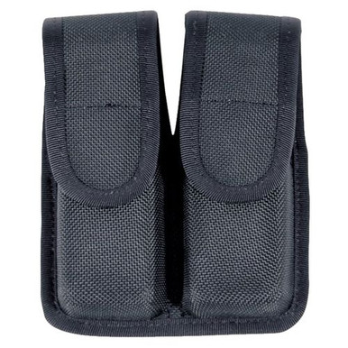 Blackhawk 44A000BK Double Mag Pouch Single Row 9mm Luger/40 S&amp;W Black Cordura Nylon