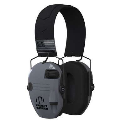 Walkers GWPRSEMPATGY Razor Patriot Electronic Earmuff 23 dB Gray *Exclusive*
