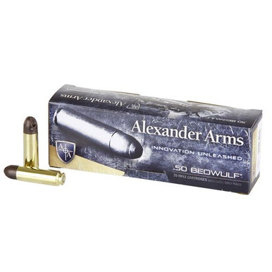 ALEXANDER ARMS LLC AB200ARXBX OEM  50 Beowulf 200 gr Polymer Tip 20 Bx/ 10 Cs