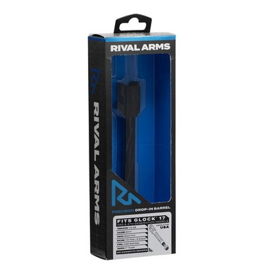 RIVAL ARMS RA20G102A Threaded Barrel Compatible with Glock 17 Gen 3/4 416 Stainless Steel Black PVD
