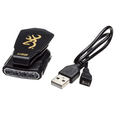 Browning 3715180 Night Seeker Cap Light 11/21 Lumens Polymer Black USB Rechargeable