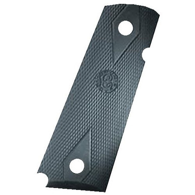 Hogue 45010 Rubber Grip Panels  Checkered 1911 Government Black