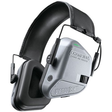 Champion Targets 40978 Vanquish Hearing Protection Electronic Hearing Muff Electronic Earmuff Gray