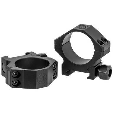 Sig Sauer Electro-Optics SOA10011 Alpha1 Tactical 30mm Ring Set Low Aluminum Black Matte