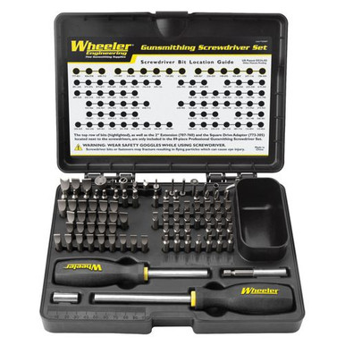 Wheeler 562194 Deluxe Gunsmithing Screwdriver Set 89 Deluxe Gunsmithing Screwdriver Set