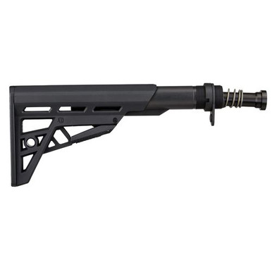 Advanced Technology B2102214 AR-15 TactLite Six Position Buttstock with Buffer Tube Assembly Rifle Polymer Black Hardcoat Anodized