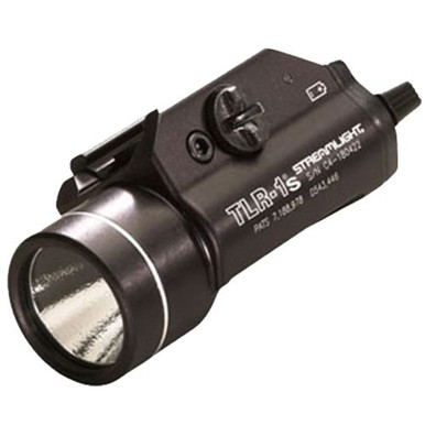 Streamlight 69210 TLR-1s Weapon Light with Strobe White C4 LED 300 Lumens CR123A Lithium Battery Black Anodized Aluminum