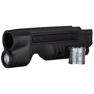 Streamlight 69600 TL-Racker  for Mossberg 500/590 White LED 1000 Lumens CR123A Lithium Battery Black Polymer