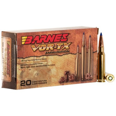 Barnes Bullets 21540 VOR-TX Rifle  308 Win 150 gr Tipped TSX Boat Tail 20 Bx/ 10 Cs