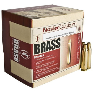 Nosler 10056 Centerfire Rifle  204 Ruger Brass 50 Per Box