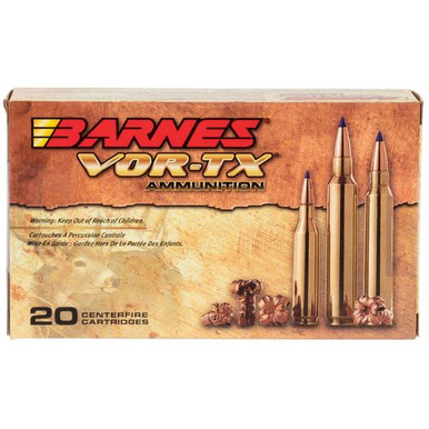 Barnes Bullets 21539 VOR-TX Rifle  300 RUM 180 gr Tipped TSX Boat Tail 20 Bx/ 10 Cs