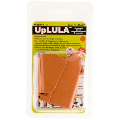 Maglula UP60BO LULA 9mm to 45ACP Mag Loader Orange Brown Finish
