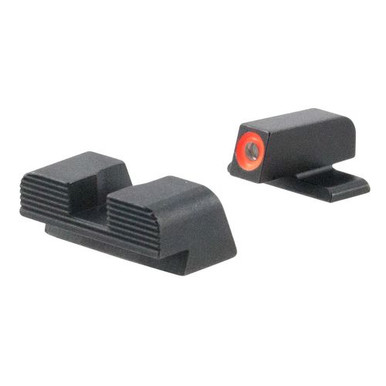 AmeriGlo SG434 Hackathorn Sight Sig P320 Green Tritium w/Orange Outline Steel Green Black