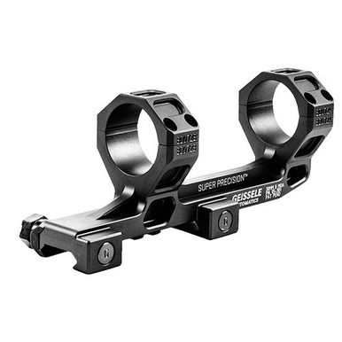 Geissele Automatics 05381B 1-Pc Base &amp; Ring Combo For AR-15 1-Piece Style Black Hard Coat Anodized Finish